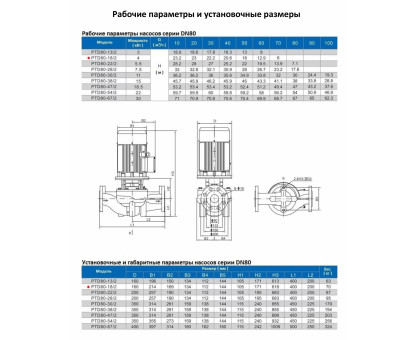 Циркуляционный насос In-Line PURITY PTD 80-18/2