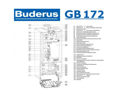 Buderus logamax GB172-30 iK белый